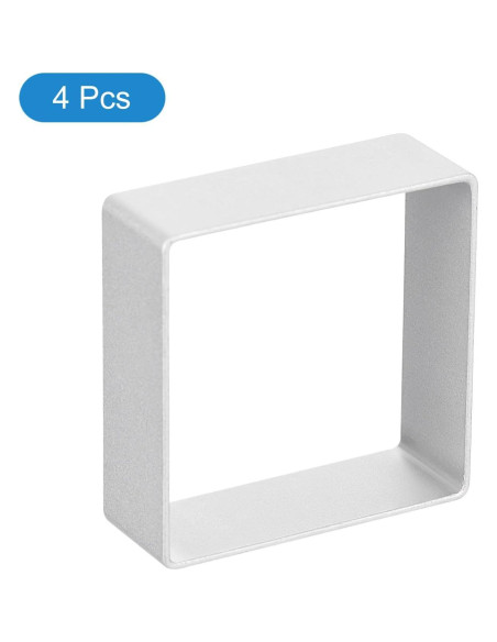 Juego de Cortadores de Galletas Cuadrados uxcell - 4 Piezas