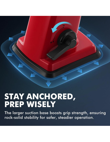 Rallador de Queso Rotatorio Geedel con 4 Cuchillas Intercambiables