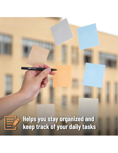 Notas Adhesivas Coloridas Mr. Pen 7.62x7.62cm 600 Hojas