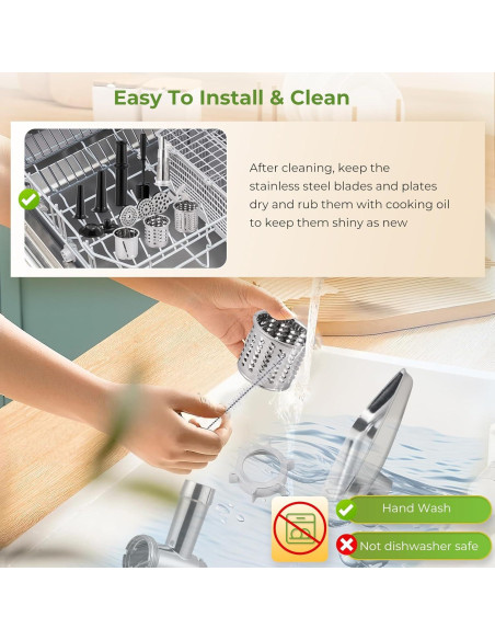 Picadora de Carne Eléctrica Flyseago 3000W Multifuncional