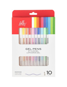 Set de 10 Bolígrafos de Gel Hello, Artist! Multicolor No Tóxicos 2