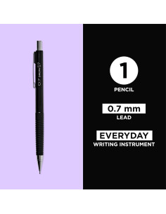 Lápiz Mecánico Sakura 0.7mm con 3 Recargas de Borrador - Negro 2