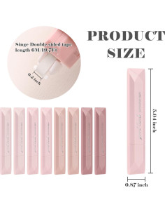 Cinta Correctora BAYTORY 8 Pcs Rosa 0.5 cm x 6 m Estética 2