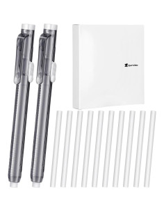 Set 12 Borradores Mecánicos Retráctiles Eersida Negro 2