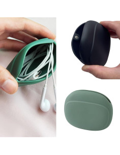 Organizador de Auriculares de Silicona Meiliyizu 9x7.8cm 2
