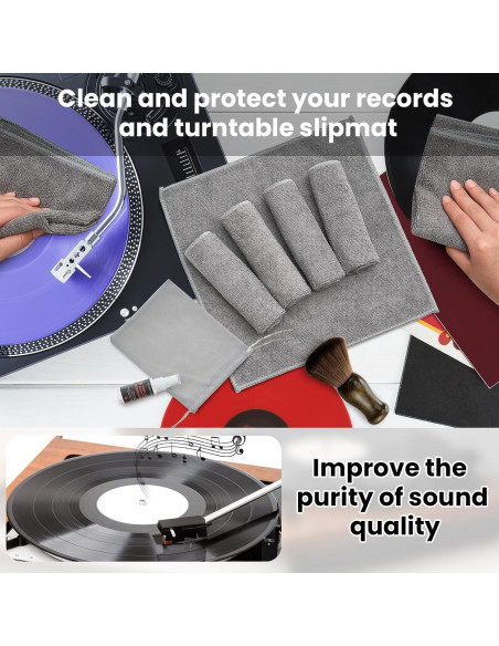 Kit de Limpieza de Discos de Vinilo Yiyiring 8 Piezas