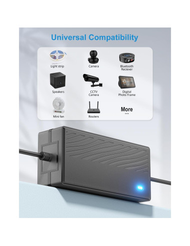 Adaptador de Corriente AC 12V 5A ALITOVE 60W con Conector