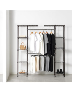 Organizador de Closet Expandible Amazon Basics Bronce 145-203 cm 2