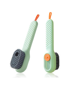 Cepillos de Limpieza de Zapatos JIANGLAI con Dispensador de Jabón - Paquete de 2