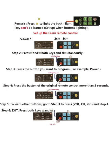 Control Remoto Universal Grande Ziezii L003 para Personas Mayores