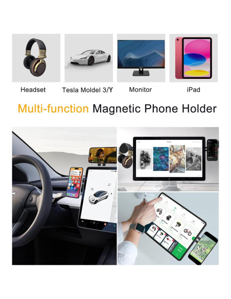 Soporte Magnético Ajustable Jkoailiwi para Laptop y Teléfono