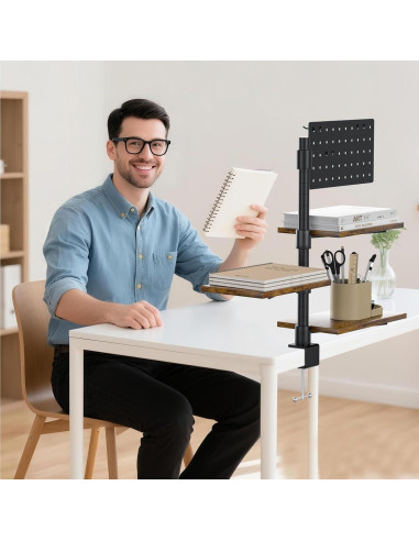 Estante de Escritorio PawsWhirl 3 Niveles Ajustable 15 kg