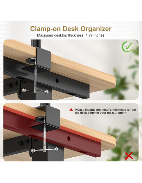 Estante de Escritorio PawsWhirl 3 Niveles Ajustable 15 kg