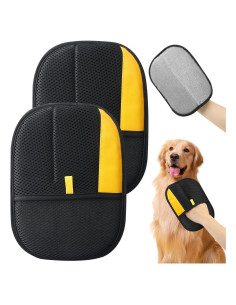 Guante Removedor de Pelo de Mascotas Hochinchow - 24 cm, 2 Piezas