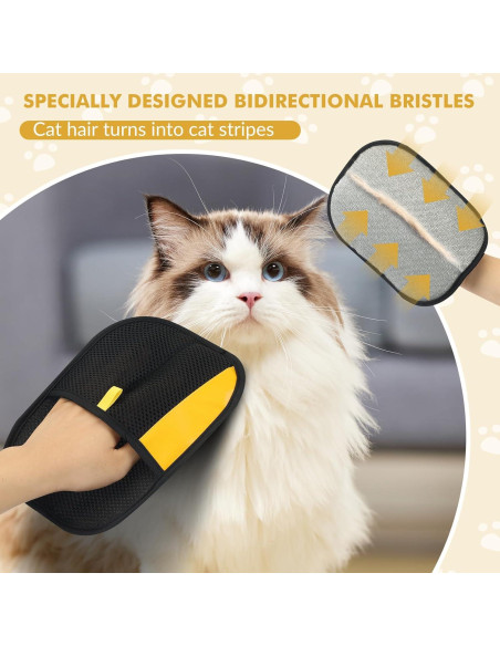 Guante Removedor de Pelo de Mascotas Hochinchow - 24 cm, 2 Piezas