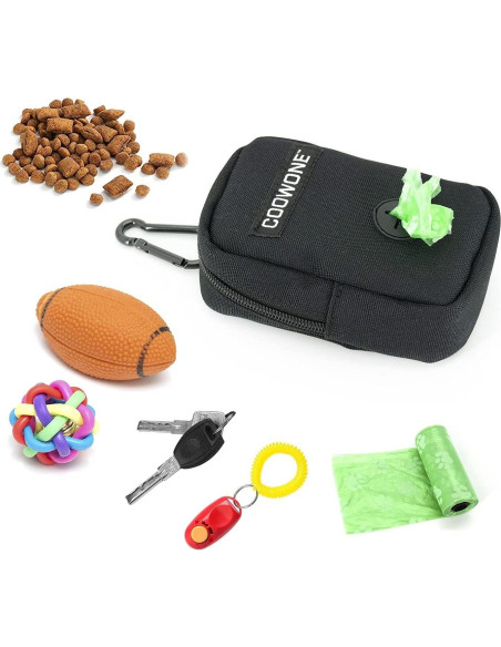 Bolsa para Golosinas y Desechos de Perro COOWONE Negra