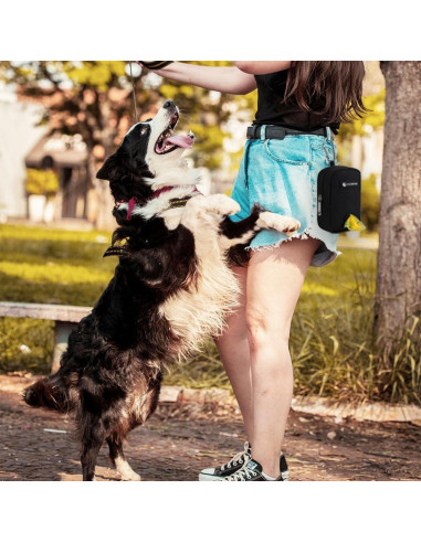 Bolsa para Golosinas y Desechos de Perro COOWONE Negra