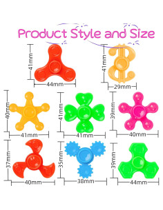 Paquete de 100 Mini Spinners Antiestrés Desyeryamimi 2