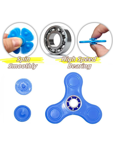 Paquete de 100 Mini Spinners Antiestrés Desyeryamimi