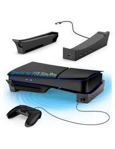 Soporte Horizontal KOVA para PS5 Slim - 4 Puertos USB