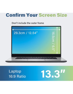 Filtro de Pantalla Privada SenseAGE 13.3" Antirreflejo y UV 2