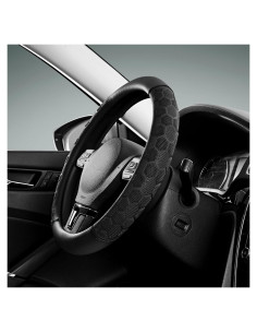 Cubierta de Volante de Masaje PIC AUTO, Cuero Negro Universal 36.8-39.4cm