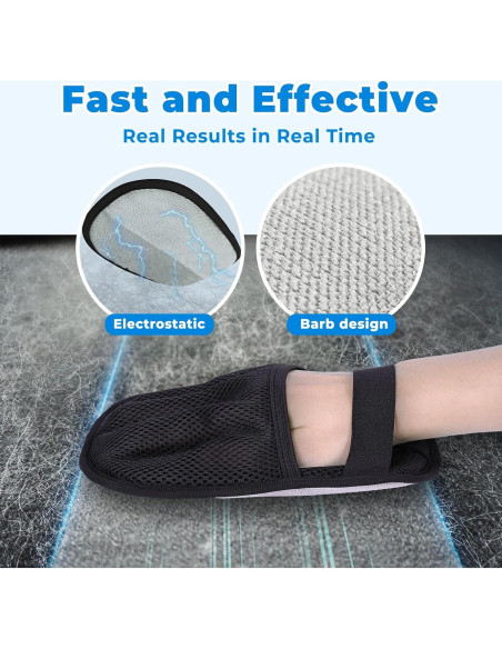 GRENTY Cepillo Mágico y Guantes Eliminadores de Pelo 2 Pcs