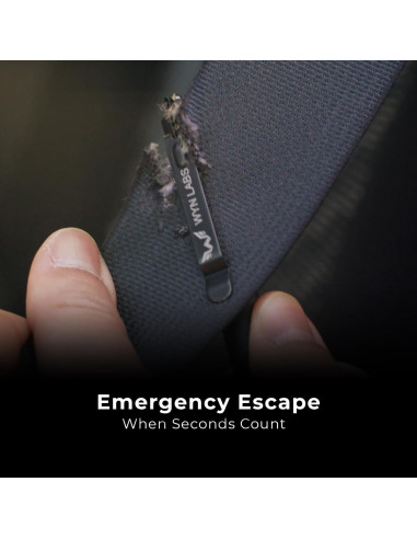 Bolígrafo Táctico Surevival WYN LABS con Cortador de Cinturón