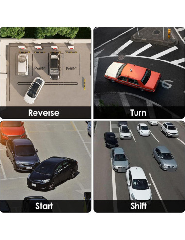 Espejos de Punto Ciego Bremorou 2 Piezas Ajustables Negros