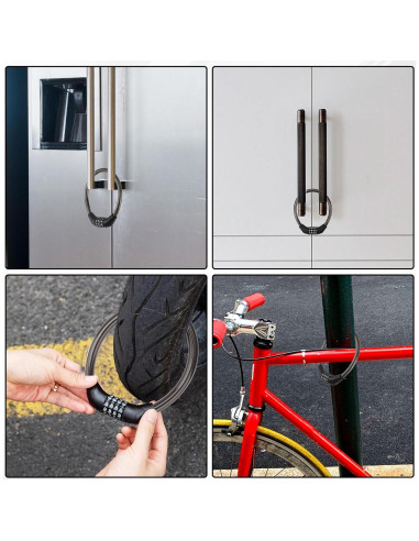 Cerradura de Refrigerador KAKUPPA 4 Dígitos Alta Seguridad