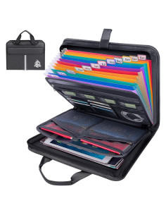 Organizador de Documentos Ignífugo BALEINE A4 12 Bolsillos