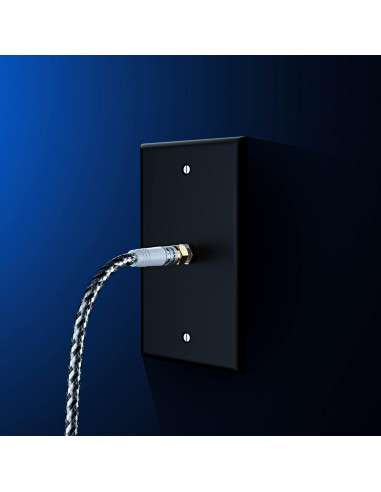 Cable Coaxial RG6 Maximm 0.91m Trenzado Nylon 3 Paquete