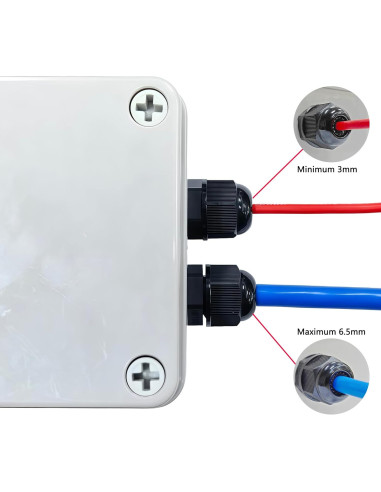 30 Conectores de Cable Impermeables PG7 Aandxmok 3-6.5mm