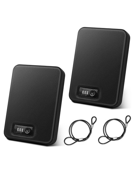 Caja Fuerte Portátil Sgorlds para Pistola 23.9x16.8cm Negra