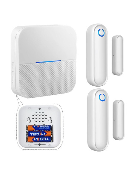 Alarma de Puerta Inalámbrica YisTech 2 Sensores 1 Receptor