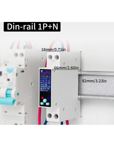 Interruptor WiFi Inteligente Changyou 1P+N AC90-240V 1-50A