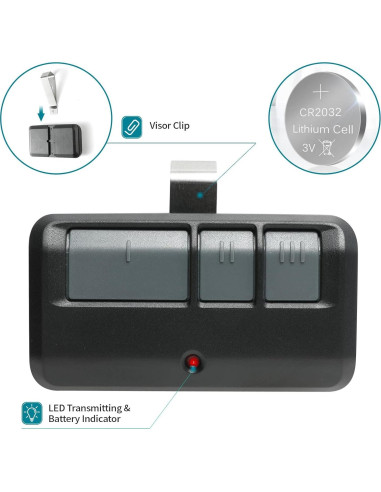 Control Remoto Universal LiftMaster Chamberlain 3 Botones