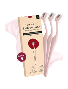 Rasuradora de Cejas Carmesi - Precisión y Sin Dolor - 3 Unidades