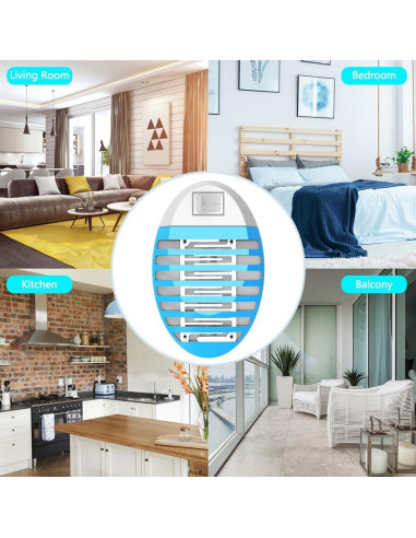 Trampa de Insectos Eléctrica 4 Pack - Zapper Mosquitos y Moscas