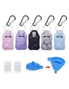 Porta Gel Antibacterial IACA 5 Pack Botellas 30ml Viaje