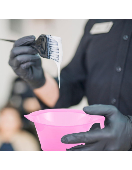 Set de 3 Tazones Rosa para Mezclar Tinte de Cabello FOMIYES