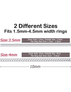 Ajustador de Tamaño de Anillo GUMIKE - 12 Paquetes Silicona 2