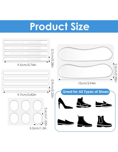 Gomas Protectores de Tacón de Silicona Ymapinc - 34 Piezas