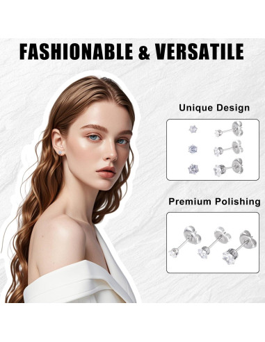 Kit de Perforación de Orejas Desechable Heygueo 49 Piezas