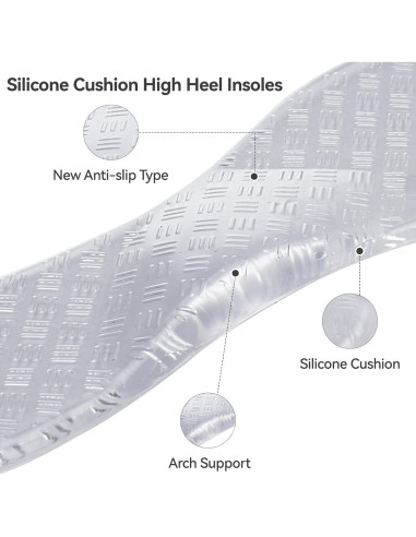 Inserciones de Gel para Sandalias Suchewha 3/4 Antideslizantes
