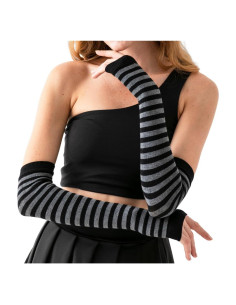 Mangas Calentadoras de Bambú Causa Forcia - Negro y Gris