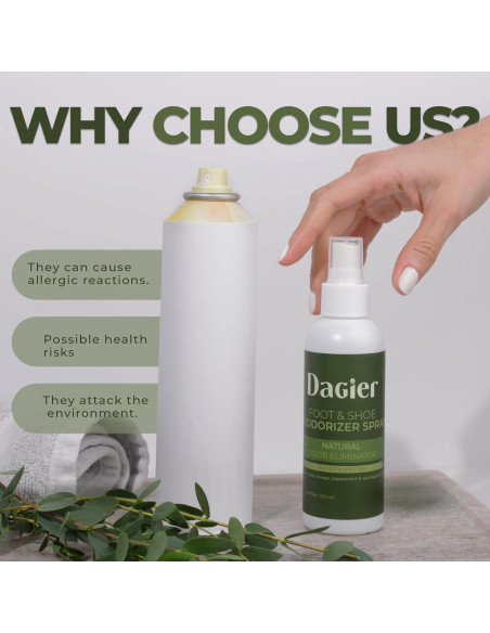 Spray Eliminador de Olores para Pies y Zapatos Dagier 150 ml