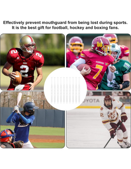 5 Correas de Reemplazo para Protector Bucal BOXOB 18.1 cm Blanco