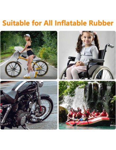 Kit de Reparación de Neumáticos de Bicicleta Qgond - 8 Parches, 3 Raspadores, 2 Palancas y Pegamento