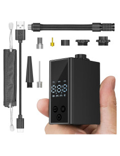 Mini bomba eléctrica de bicicleta Huuflyty 120 PSI portátil